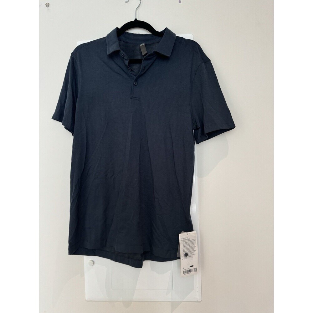 NEW Lululemon Evolution Polo Short Sleeve LM3CY5S Nautical Navy Men's MEDIUM
